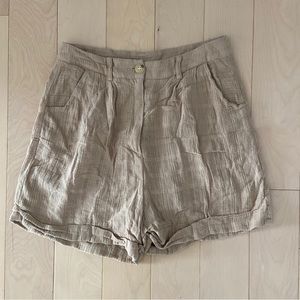 Akair Tan Cuffed Shorts